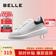 百麗厚底小白鞋女學(xué)生商場(chǎng)同款撞色板鞋Z2U1DCM5 黑尾翼 37