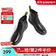 百麗（Belle）復古粗跟馬丁靴男休閑工裝風(fēng)機車(chē)短靴加絨92267DD0預售 黑色8孔（內增高）-A0924 41 (255mm)