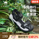 駱駝（CAMEL）包頭涼鞋男夏季新款涼拖鞋男士休閑戶(hù)外男士涼鞋運動(dòng)沙灘鞋 G14M076669 夜黑色 43