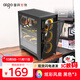 愛(ài)國者YOGO T21大機箱臺式ATX大板MATX風(fēng)冷360水冷電競游戲電腦臺式機主機箱 黑色（玻璃側透）+風(fēng)扇*3