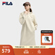 FILA 斐樂(lè )官方連衣裙2025年秋季新品長(cháng)款連帽打底衛衣長(cháng)裙子 麥稈米色-BG L 170/88A/L