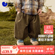 迷你巴拉巴拉男童褲子2025秋新品純棉寶寶復(fù)古寬松兒童聯(lián)名長(zhǎng)褲 卡其50645 90
