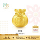 周生生黃金轉運珠 福袋足金串珠子 情侶手串不含繩鏈89197C定價(jià)
