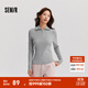森馬森柔毛衫|毛衣女高領(lǐng)純色冬季2024新款緊身打底衫顯瘦小心機 中花灰00510 160/84A/M