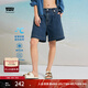 Levi's李維斯冰酷系列25年春夏新款女士美式防曬時(shí)尚牛仔短褲涼感 藍(lán)色 25