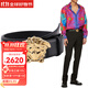 范思哲（VERSACE） 男士腰帶男款皮帶美杜莎皮帶板扣腰帶 1001340 DVTP1 KVO41金頭 100cm(適合2尺9-3尺腰圍)
