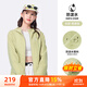 駱駝（CAMEL）薄絨風(fēng)衣女戶(hù)外防潑水修身梭織外套 J23CAYL6066 青果綠 L