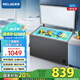 美菱（MeiLing）冰柜300/301升臥式頂開(kāi)門(mén)家用商用減霜冷藏大冷凍大容量冷柜一級能效斷電保溫保鮮速凍補貼電冰柜 BC/BD-301DT-星空灰 301L