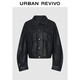 UR2025秋季新款女流光風(fēng)復古做舊水洗棉質(zhì)牛仔外套UWJ850091