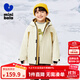 迷你巴拉【三防】冬新款男女童連帽棉服寶寶厚實(shí)保暖挺括外套 貝殼卡50233 140
