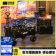 探險者（TAN XIAN ZHE）擺攤推車(chē)一體攤車(chē)夜市露營(yíng)車(chē)擺攤餐車(chē)擺攤四輪車(chē)擺攤神器一秒收攤 黑【車(chē)桌一體】后開(kāi) 加大款+長(cháng)桌