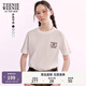 Teenie Weenie小熊女裝T恤2025夏季新款活力休閑白色基礎(chǔ)純色短袖 象牙白 S