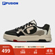 斐樂(lè)（FILA） FUSION斐樂(lè)潮牌BANK DX男鞋場(chǎng)下滑板鞋新款時(shí)尚厚底鞋 豆腐白/黑-TB 41