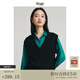 旅途原品（ltyp）馬甲女經(jīng)典百搭羊毛V領(lǐng)背心秋季顯瘦黑色針織馬甲-知己 黑色 - 現貨 M