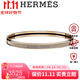 愛(ài)馬仕（HERMES）女士手環(huán)手鐲琺瑯鍍玫瑰金寬5.6毫米禮盒款奢侈品飾品送女友 灰色 65