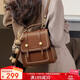 千百度（C.BANNER）牛皮雙肩包女小背包學(xué)院風(fēng)百搭學(xué)生書(shū)包生日禮物高級感送女友老婆