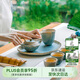 萬(wàn)仟堂（Edenus） 茶具套裝陶瓷功夫茶具高檔茶具禮盒家居商務(wù)茶具七夕禮物 清荷