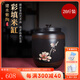 原食生活 陶瓷米缸帶蓋儲(chǔ)物米桶建水紫陶純手工密封防蟲(chóng)防潮米倉(cāng) 天下糧倉(cāng)款-20斤裝
