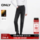 ONLY秋季加絨高腰顯瘦直筒褲九分褲牛仔褲女|124449007 J09 深牛仔灰色 S (160) 64A