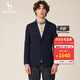 哈吉斯（HAZZYS）男裝 春秋季男士西服商務(wù)通勤便西純色單西男ASUZJ0ACJ03 深藏青色DN L (175/96A 48)