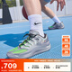 耐克（NIKE）官方杜蘭特18男子實(shí)戰(zhàn)籃球鞋夏季新款抗扭 KD18 IF2518 001金屬銀/暗煙灰/沖擊綠 46
