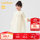巴拉巴拉童裝女童新中式連衣裙秋裝兒童連衣裙網(wǎng)紗A字裙 白色調00311 120 cm
