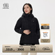KOLON SPORT/可隆中量羽絨服 女子壓膠連帽冬GTX防風(fēng)寬松鵝絨外套夾克 LKDJ4WTK16-BK 黑色 L 170/92A