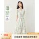 梵希蔓法式萊賽爾茶歇連衣裙女2025年夏季新款高級感碎花氣質(zhì)裙子 M6929 綠花色 L