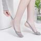 倫洛弗隱形襪女超淺口棉襪船襪防滑夏季薄款吊帶襪半掌單鞋無(wú)痕襪子 5雙裝半掌蕾絲襪