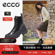 愛(ài)步（ECCO）【Natacha聯(lián)名】英倫風(fēng)短筒厚底增高馬丁靴女 革新214853 黑色38