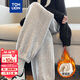唐獅（TonLion）2024女束腳顯瘦休閑側拼衛褲WP 加絨款/中麻灰 M 