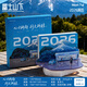 墨苒2026年旅行日歷高顏值文藝高級感臺歷盒裝辦公桌面擺件手撕日歷節日禮物紀念伴手禮送朋友可定制 富士山下周歷【贈亞克力支架】