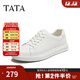 他她（TATA）時(shí)尚休閑男士簡(jiǎn)約舒適百搭板鞋秋冬新款小白鞋VNQ01CM4 白色 40