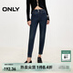ONLY秋季通勤百搭高腰小腳褲九分褲牛仔褲女|124449026 J35 510洗水牛仔藍 L (170) 72A