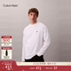 Calvin KleinJeans25秋季新款男士休閑通勤ck刺繡純棉寬松打底長(cháng)袖T恤上衣