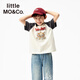 little MO&Co.貓和老鼠聯(lián)名系列 little moco童裝25秋裝新款男女童抑菌短袖t恤 大象灰 抑菌 150 150/72