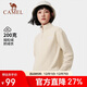駱駝（CAMEL） 戶(hù)外抓絨衣男女衛衣春秋保暖上衣外套沖鋒衣內膽 暖白 L 