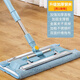 饃彭夾毛巾的平板拖把干濕兩用夾布式平拖家用拖布不銹鋼夾板新款毛巾木地板拖 2013波浪鋼夾1塊布