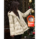 德瑪納【冬雪來(lái)】冬連帽寬松90鴨絨春亞紡長(zhǎng)袖羽絨服女短款外套