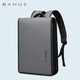 班歌超薄14英寸電腦包簡(jiǎn)約書(shū)包時(shí)尚輕便雙肩包通勤雙肩背包男7252灰