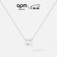 APM Monaco小碼方形項鏈可調節吊墜女時(shí)尚飾品首飾頸鏈禮物毛衣鏈