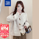 唐獅（TonLion）2025秋季女圓領(lǐng)復古簡(jiǎn)約牛角扣開(kāi)衫百搭韓版休閑時(shí)尚外套