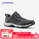 迪卡儂（DECATHLON）鞋登山鞋男戶(hù)外防滑透氣耐磨女運動(dòng)鞋低幫旅游徒步鞋ODS MH100 男款-黑灰色 42