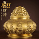 爵世皇庭聚寶盆擺件風(fēng)水黃銅五路財(cái)神擺件商務(wù)開業(yè)禮物生意興隆擺件 五路財(cái)神聚寶盆高11CM