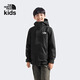 北面童裝男女兒童沖鋒衣外套華夫格抓絨內膽三合一8DXU 黑色 140 (M)
