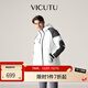 威可多（VICUTU）男士鵝絨服冬季蓄熱商務(wù)休閑短款羽絨服 白色 L