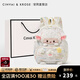 CinvaiKrose官方高質(zhì)感毛絨小羊雙肩包女式2026新款輕便學(xué)生背包三八節禮物 彩虹白
