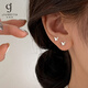 玖維婭 S999足銀耳釘女小蝴蝶氣質(zhì)耳飾2026新款小巧簡(jiǎn)約睡覺(jué)免摘養耳洞 3D簡(jiǎn)約蝴蝶足銀耳釘【禮盒裝】