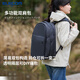 ELECOM多功能透明雙肩包痛包學(xué)生書(shū)包登機包電腦包16英寸旅行背包防潑水 黑色L【可收納15.6英寸電腦】