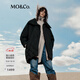 MO&Co.羽絨服【防風(fēng)】泡芙型設計感斜襟寬松輕暖摩安珂 黑色 XS /155
